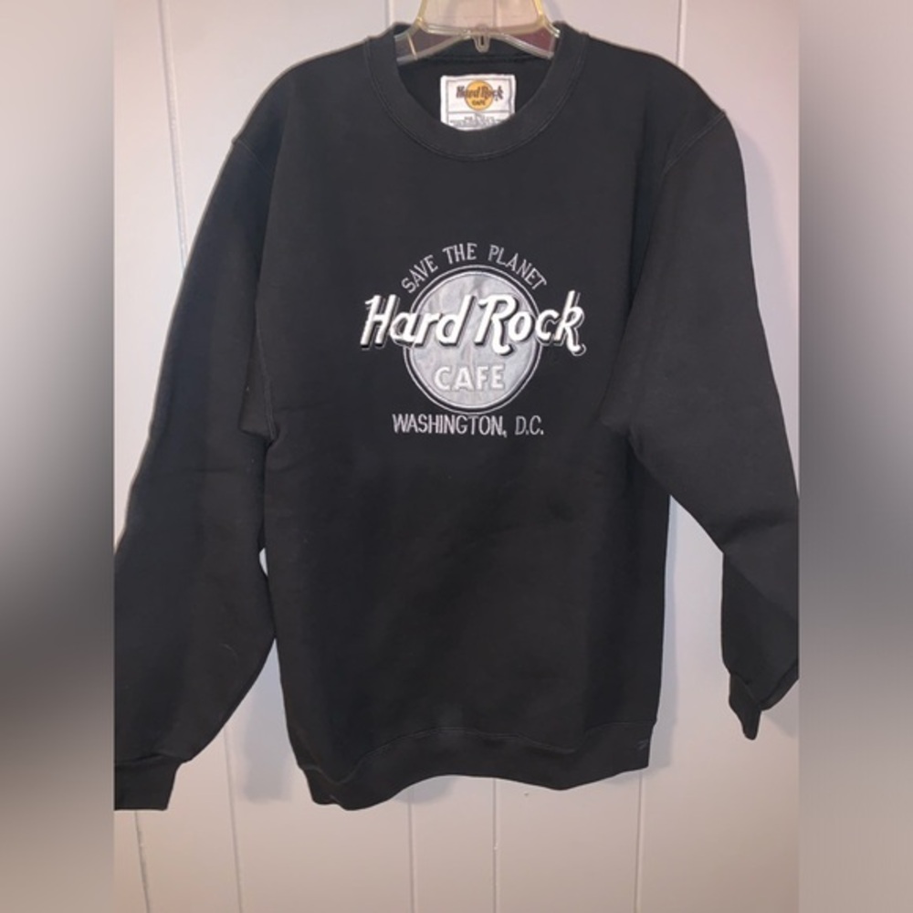 Vintage Hard Rock Cafe Save The Planet Washington DC Pullover Sweater Unisex S